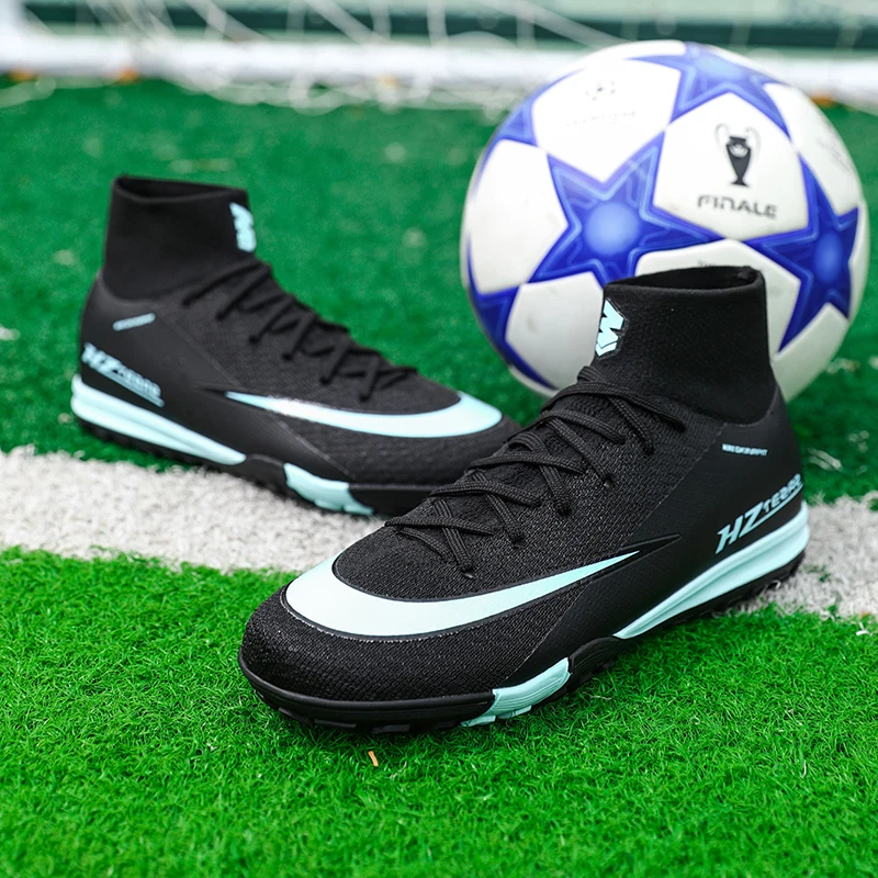 Soccer Cleats for Mens Womens Football Shoes Turf Soccer Shoes Indoor/Outdoor High-top Football Cleats TF