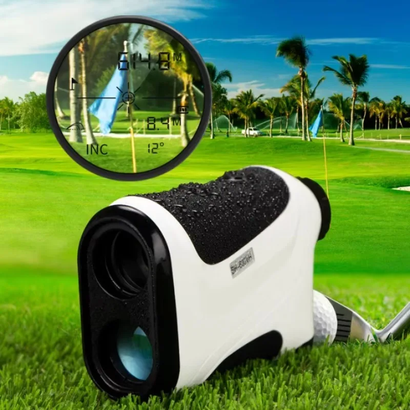 For Precision Handheld Laser Rangefinder 1500m Range IP54 Waterproof 7x Magnification Rechargeable Battery