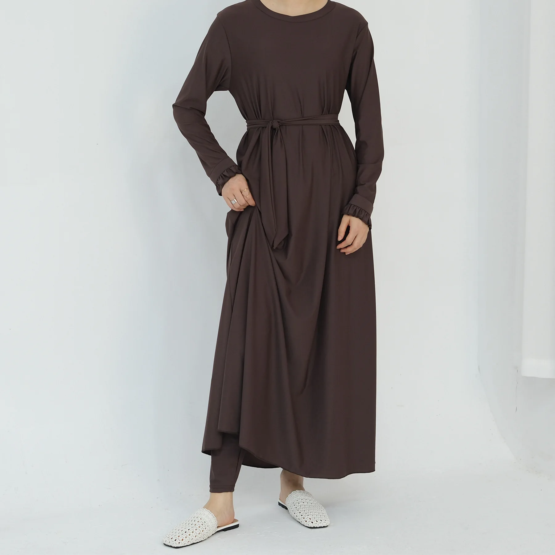 

Мусульманский купальник, комплект из двух предметов, исламский купальный костюм для женщин, купальный костюм 2025, купальный костюм Burkini Mujer Borkini Femme Musulmane