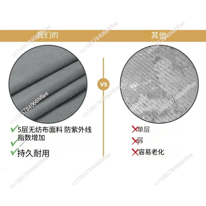 Camping RV Cover Waterproof Touring Car Cover Cloth Trailer RV Cover Sunroof Convertible Hardtop 18—20FT