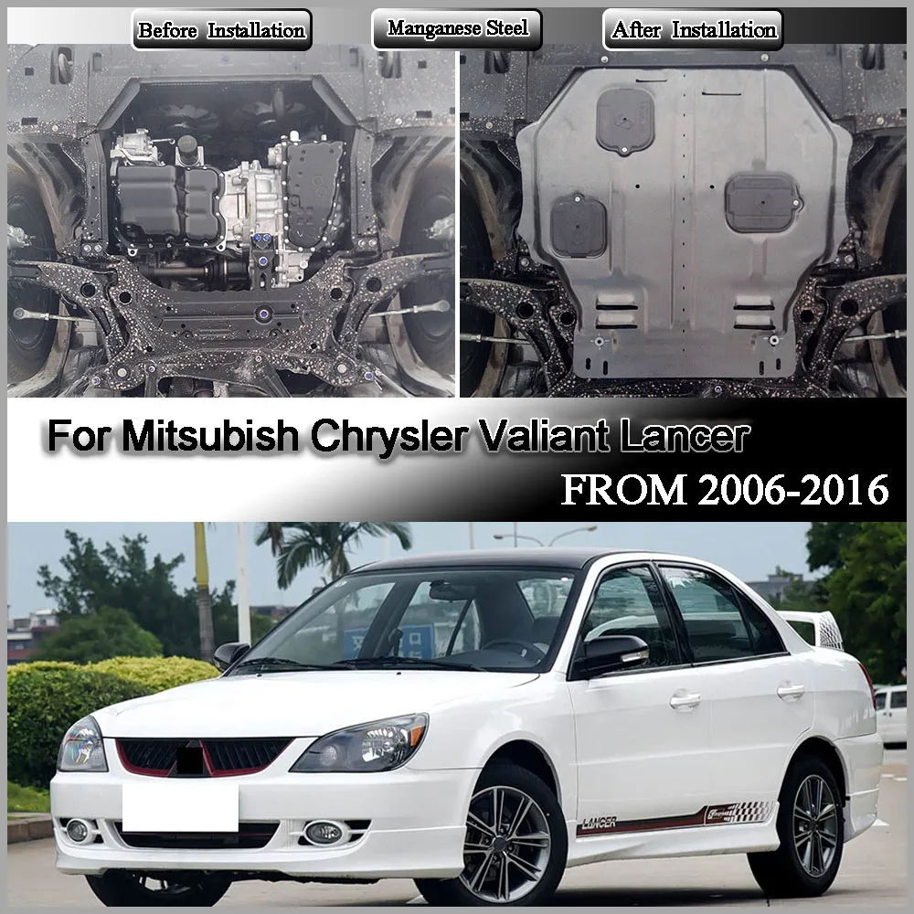 For Mitsubish Chrysler Valiant Lancer‌ 2006-2016 1.6L Engine Baffle Protection Plate Lower Guard Plate Engine Shield