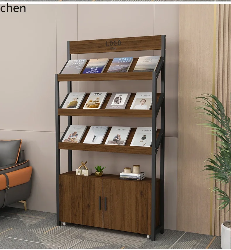 CZ Book and Newspaper Rack, Magazine Rack, Color Page Floor, Promotional Material Display Book and Magazine
