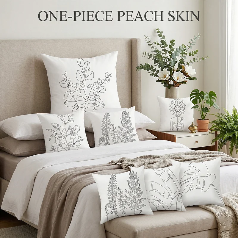 

Watercolor Floral Cushion Cover Custom Flower Throw Pillow Case Sofa Bed Living Room Spring Home Decor Accessories Gift 2026