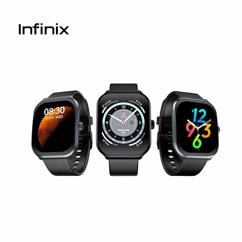 Infinix XW3P XWatch 3 plus Smartwatch Unisex Fitness Tracker Blood Pressure Monitor Heart Rate Tracker Sleep Quality Tracker Wat
