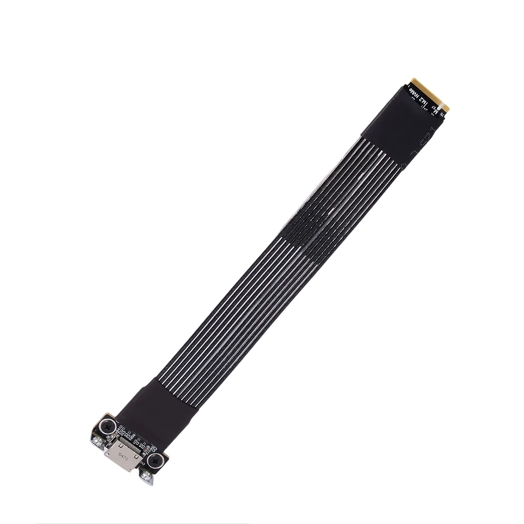K49SQ PCIE 5.0 X4 Gen5 M.2 NVMe To OCuLink SFF-8611 8612 Adapter Graphics Card External GPU Dock Extension Cable For EGPU 128Gbs