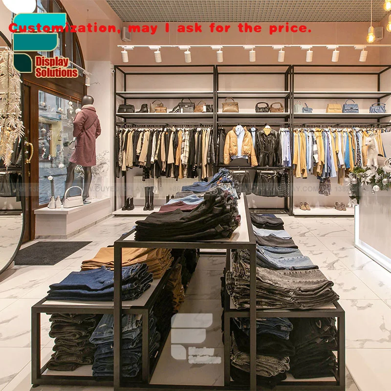 

на заказ.Профессиональные деревянные полки для магазинов на заказ, бутик одежды, мебель, розничный магазин, стеллажи для витрины одежды, магазины одежды