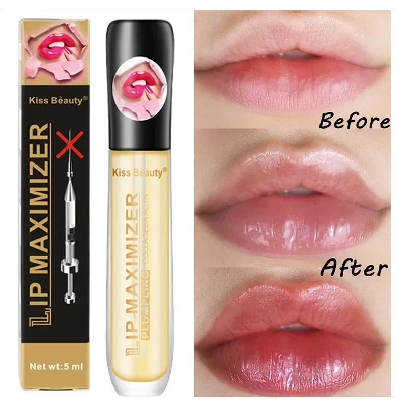 Fast Volumising Lip Plumper Serum Sexy Lip Oil Gloss Increase Lip Elasticity Reduce Fine Lines Brighten Moisturizing Lip Care