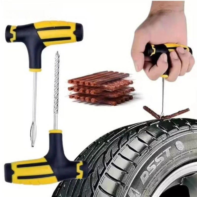 

NEW Auto Repair Universal Plug Kit Heavy Duty Flat Tire Puncture Repair Kit and Bicycle Tire Repair