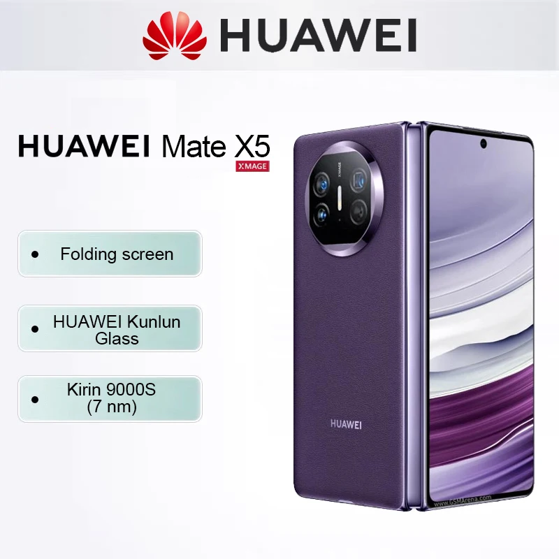 huawei smartphone oled dobravel com chamada e mensagem via satelite telefones celulares originais harmonyos ipx8 water bds mate x5 785 em 01