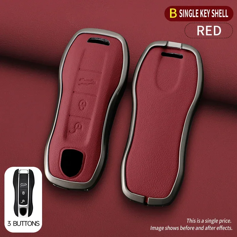 Funda protectora para llave de coche, accesorio para Porsche 718 Cayenne Panamera 911 Macan, Taycan Cayman Boxster