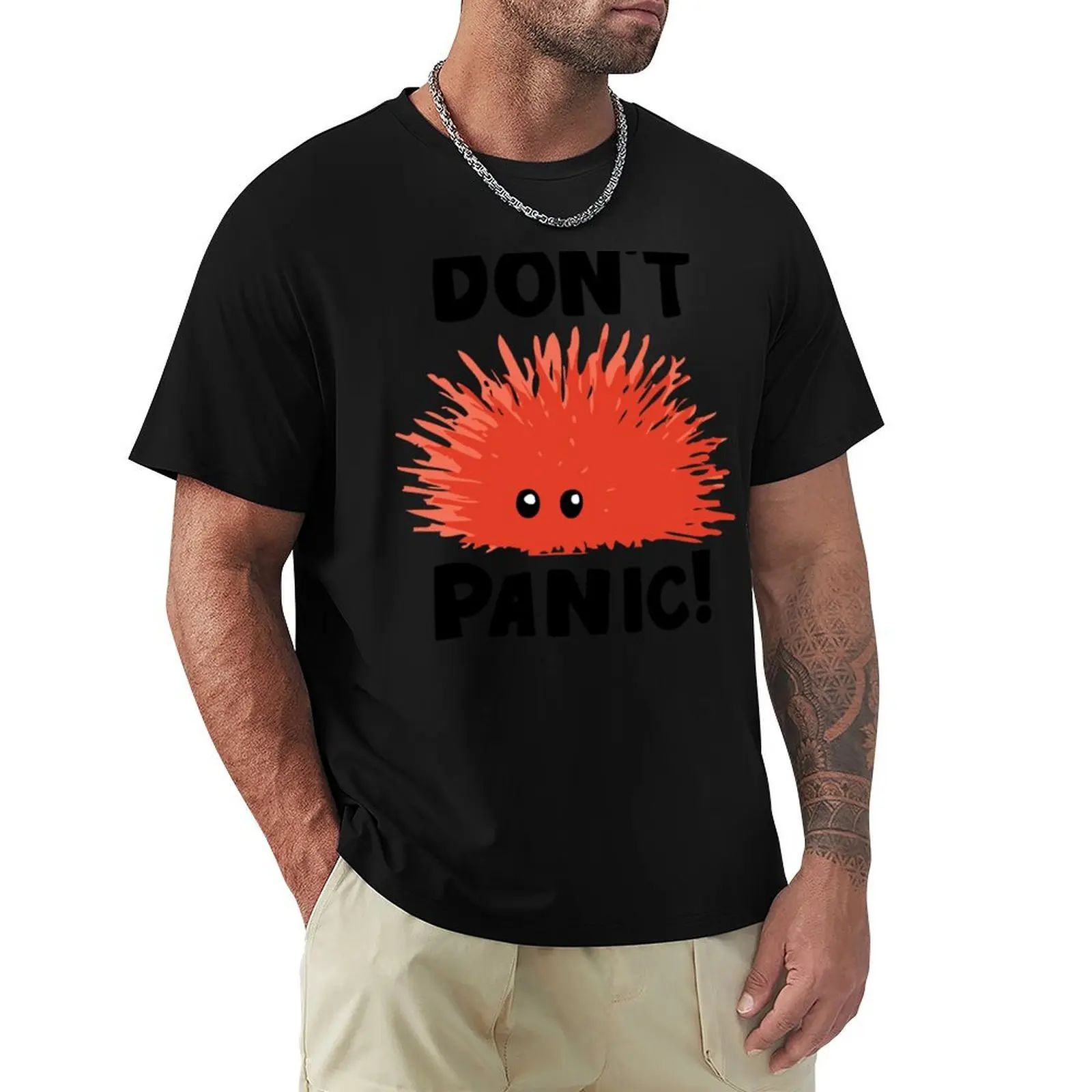 Rust Lang - Don&x27;t Panic T-Shirt All Match Print Short Sleeve Top