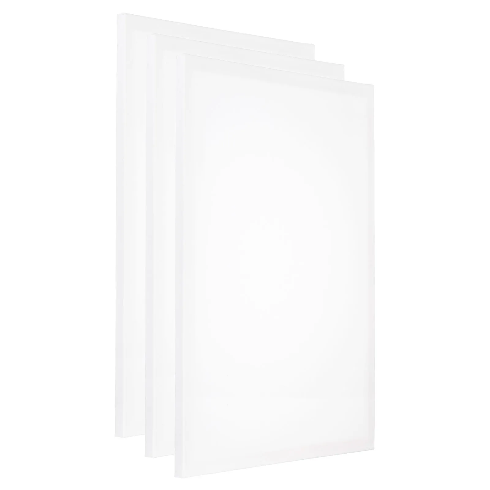 

3Pcs White Painting Canvas Panel Boards 16x24Inch Rectangle Wooden Frame Stretched Blank Art Board Panel for Acrylic Oil Tempera