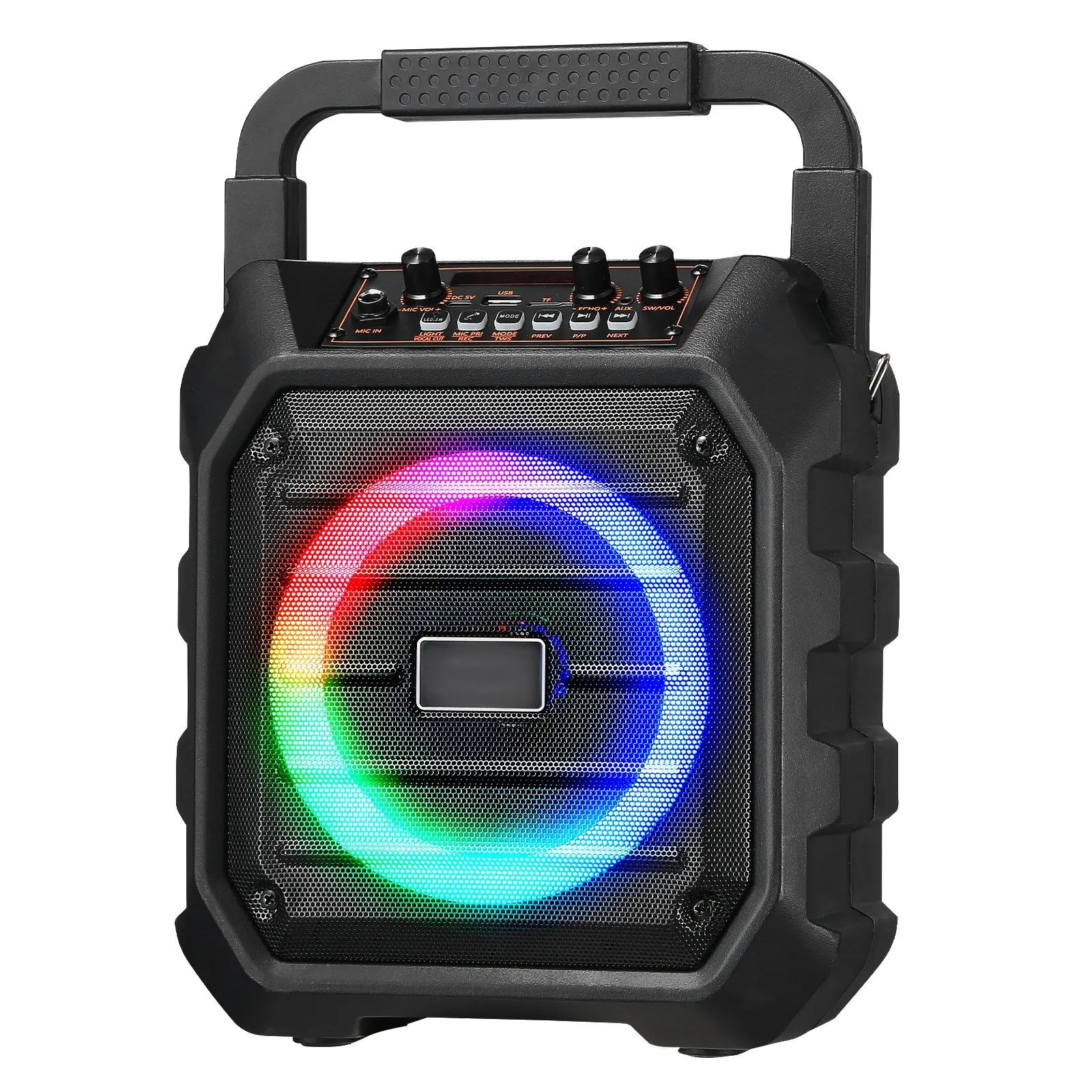 

Karaoke Machine for Adults 6.5 in Portable Bluetooth Speaker with 2 Wireless Mic