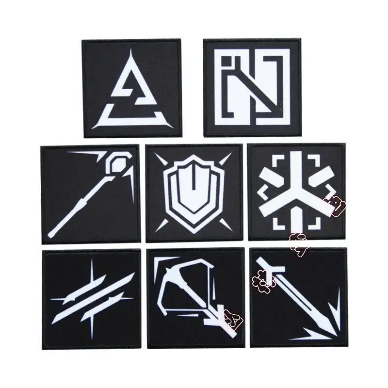 Anime Arknights Operator Vanguard Guard Reflective Patch Cosplay Backpack Applique Decoration Patches Clothing