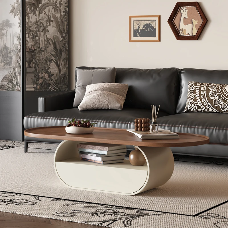 

Modern Simple Coffee Table French Deco Boho Style Side Tables Decoration Aesthetic Tisch Wohnzimmer Living Room Furniture