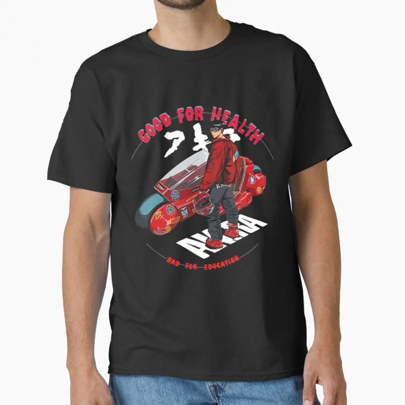 

80s Vintage Akira #0807 Manga cyberpunk city explosion cyber mecha tokyo motor anime Gift T-shirt for men large size tops