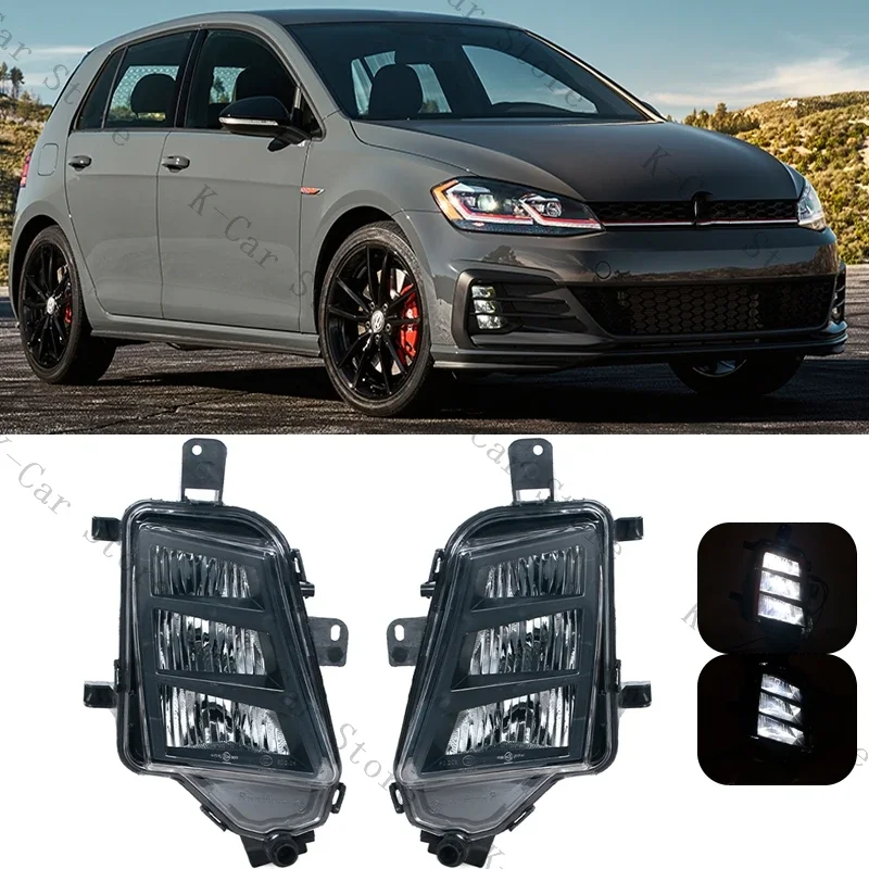 

5GG941699 5GG941700 LED Front Bumper Fog Light DRL Fog Lamp Car accredited For Volkswagen VW MK7.5 GTI GTD 2017 2018 2019