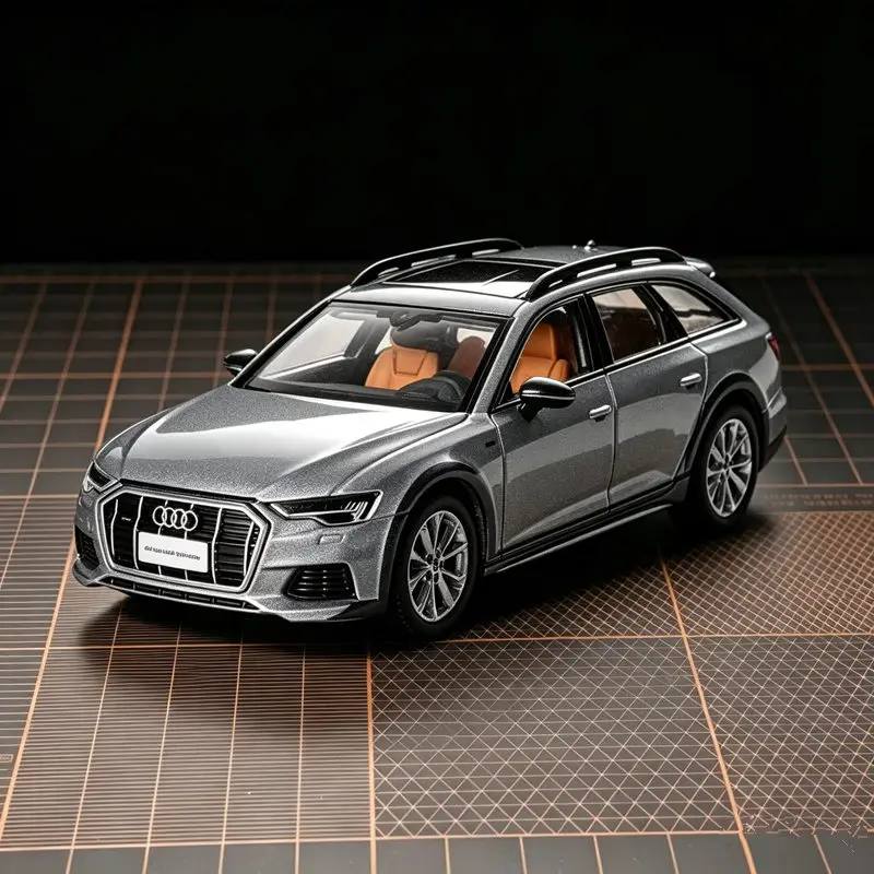 1/64 AUDI A6 Allroad quattro Wagon Alloy Luxy Car Model Simulation Diecast Metal Off-road Vehicle Car Model Miniature Scale Gift