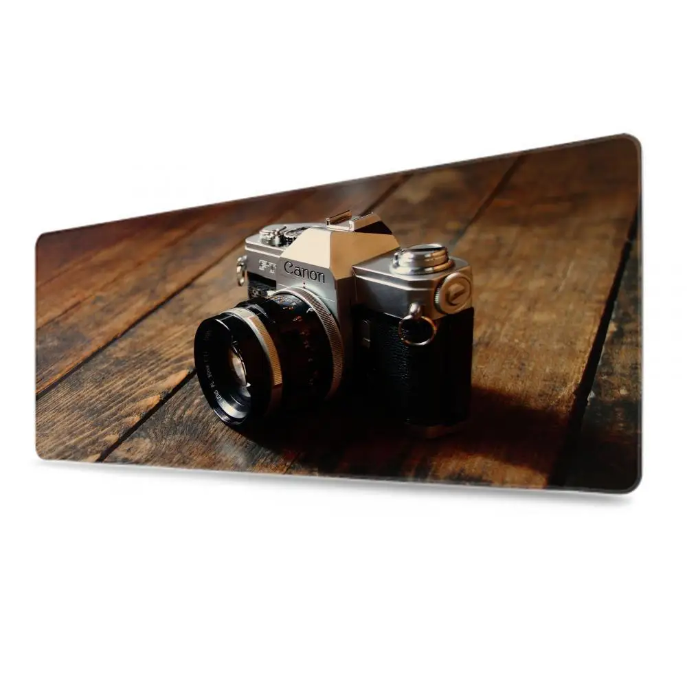 Classic Vintage Camera Mouse Pad xxxl Gamer Mousepad Large Mouse Thought Mat Natural Rubber Desk Rug PC Desk Mats Design