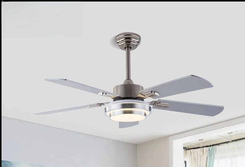

Frequency conversion fan light electric fan chandelier bedroom fan light ceiling fan retro large wind simple silent ceiling
