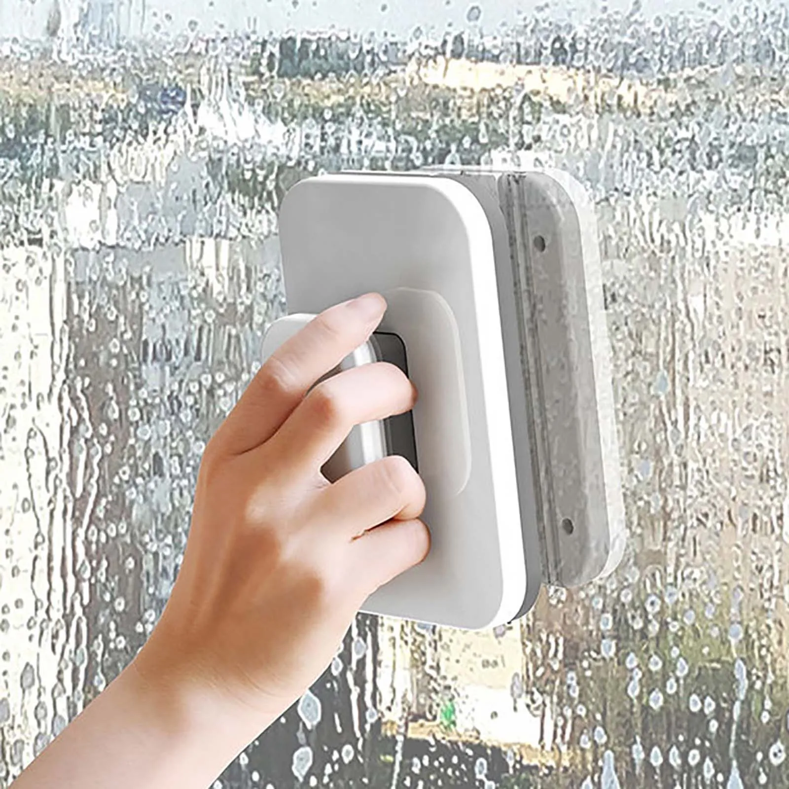 Magnetischer Fensterreiniger, doppelseitige Fensterreinigungsbürste, Glaswischer-Reinigungswerkzeuge, außerhalb des Fensterreinigers für hohe Leibhöhe