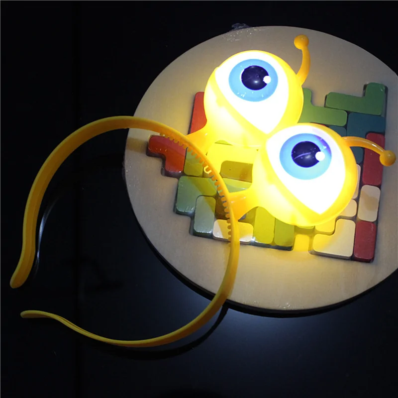 LED Alien Eyeball Hair Hoop, Glow Party Accessory