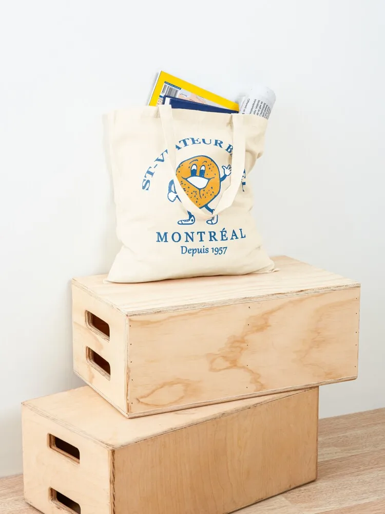 Bagels Are booming ST Viateur Bagel Montreal Depuis 1957 Essential Tote Bag Women bags Large bags for women Women's bag