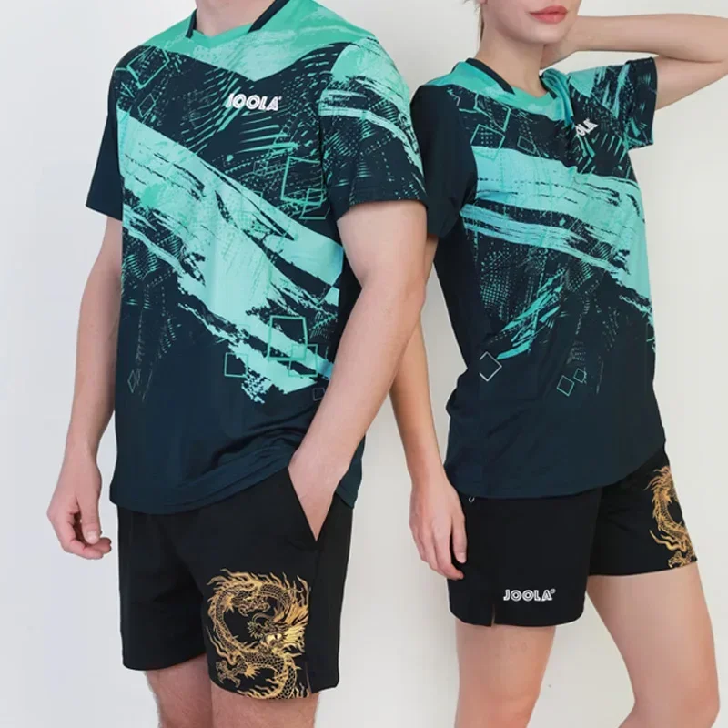 Original JOOLA Table Tennis Shorts Men Women Chinese Dragon Sports Shorts for Ping Pong Training Breathable and Comfortable