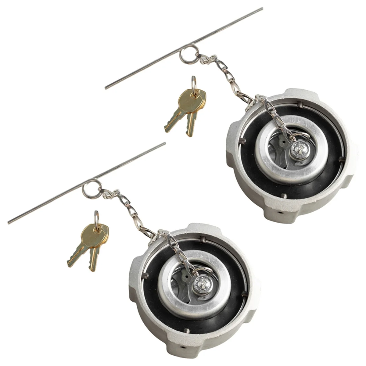 

A13Z_2Pcs Locking Diesel Fuel Cap for Freightliner Cascadia Columbia