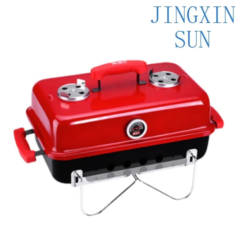 Outdoor Grill Complete Set of Household Charcoal Folding Portable Camping Grill for Picnic Carbon Grills