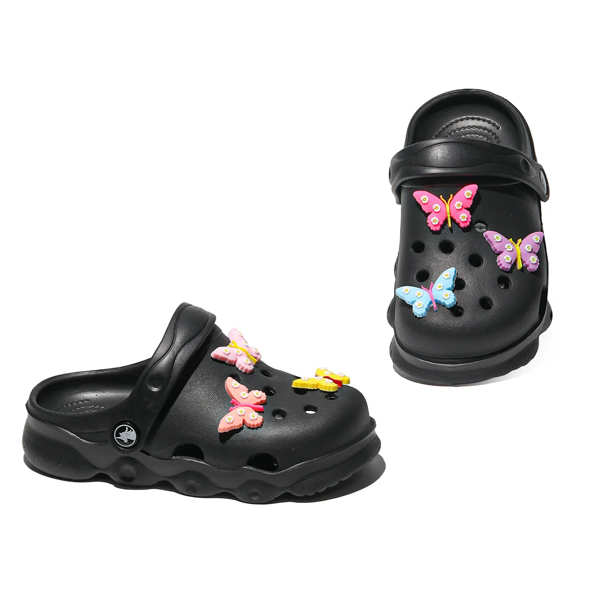 Kinder-Clogs, Leichte EVA-Gartenschuhe, Wasserdichte Rutschfeste Sandalen, Bequeme Slip-On Schuhe für Drinnen und Draußen 1214 – Detail 15