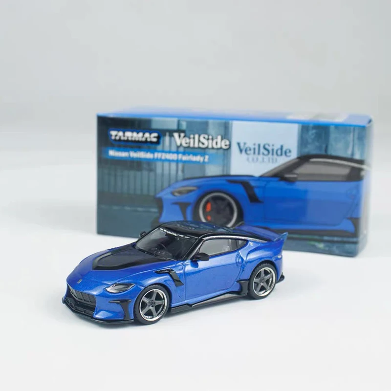 Tarmac Works Nissan 1:64 VeilSide FFZ400 Fairlady Z Niebieski Model Samochodu Diecast Kolekcja Zabawek TW