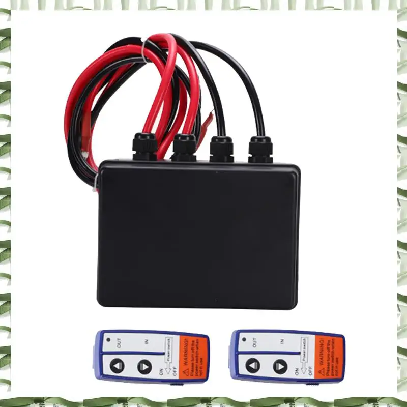 Professional Tool 5000 Lbs Electric Winch Control Box Wireless Remote Control 250A Truck Mounted Crane Accessories Winch Control
