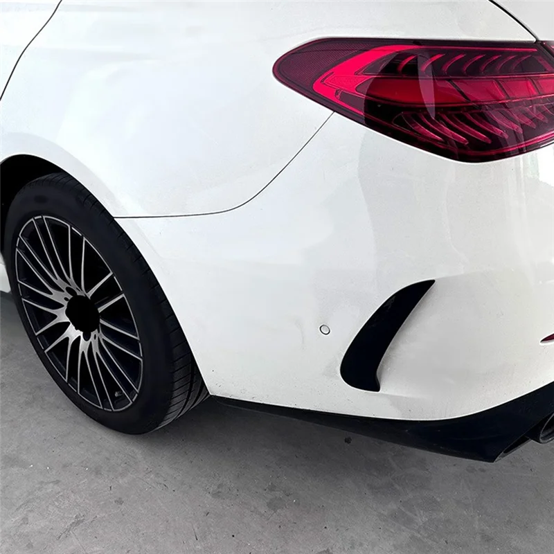 

Glossy Black Rear Bumper Spoiler Air Vent Outlet Trim Cover For Mercedes-Benz C-Class W206 C260 2022+ Car Parts