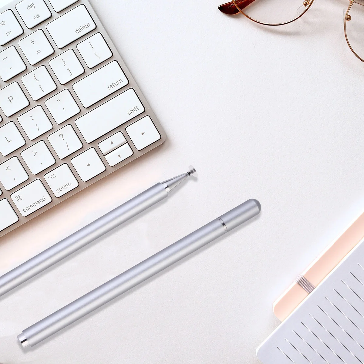 

1Pcs Point Reading Machine Tablet Computer Magnetic Capacitive Stylus Pen Grey Compact Compatible with All Touch Screen