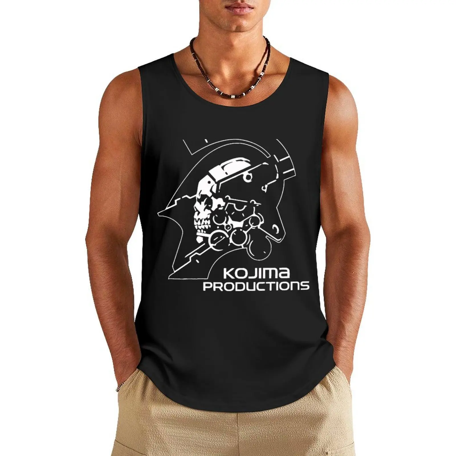 

Death Stranding - Kojima Productions Tank Top Men's sleeveless gym shirts sleeveless tshirts for men Gym man anime clothes