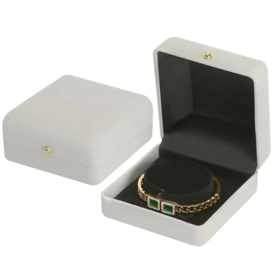 

2 Pcs Velvet Bracelet Box, Bangle Jewelry Gift Box for Women, Elegant Bracelet Gift Boxes for Memorable Moments