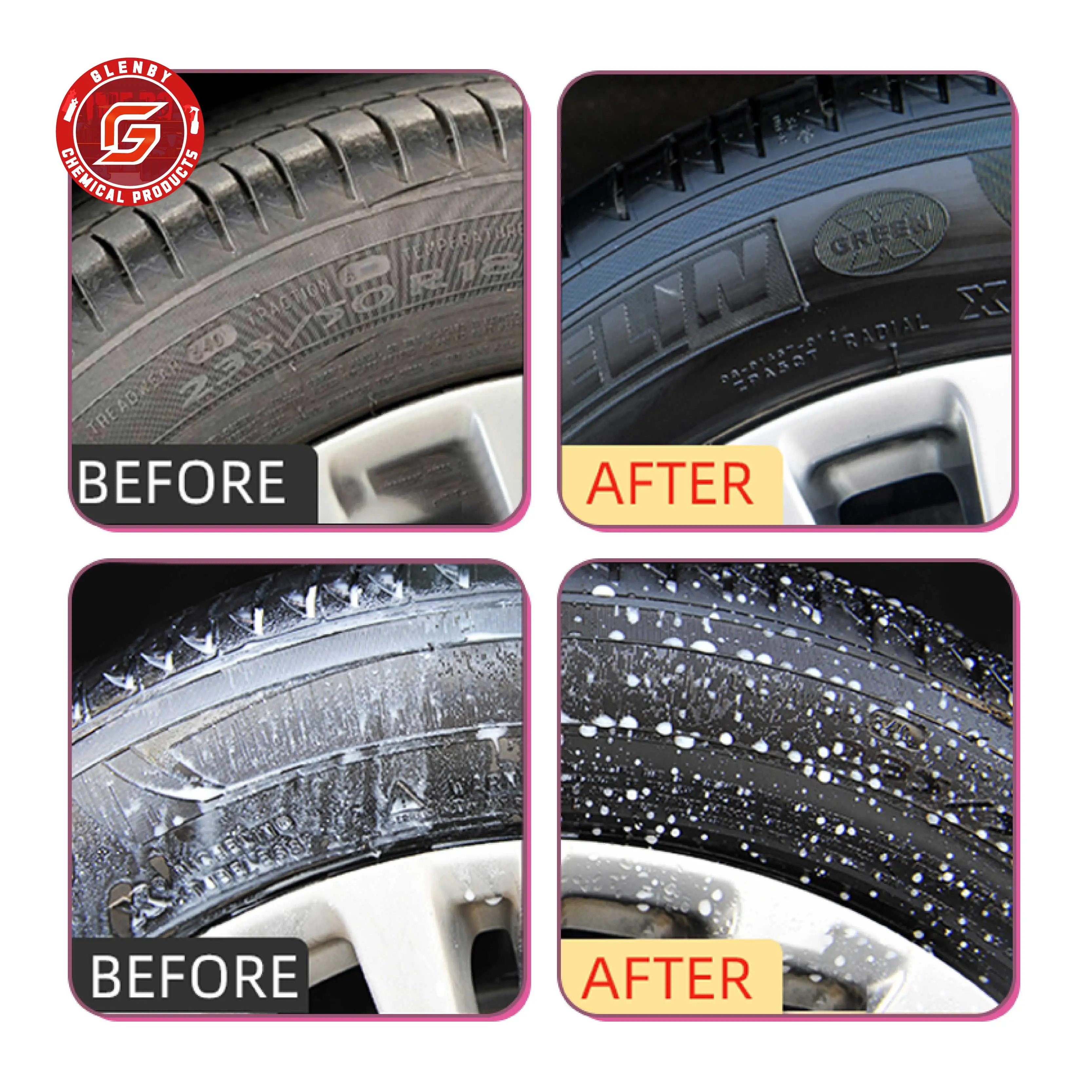 Glenby Car Tire Retreading Wax Tire Cleaning Decontamination Repair Rust Removal Polishing