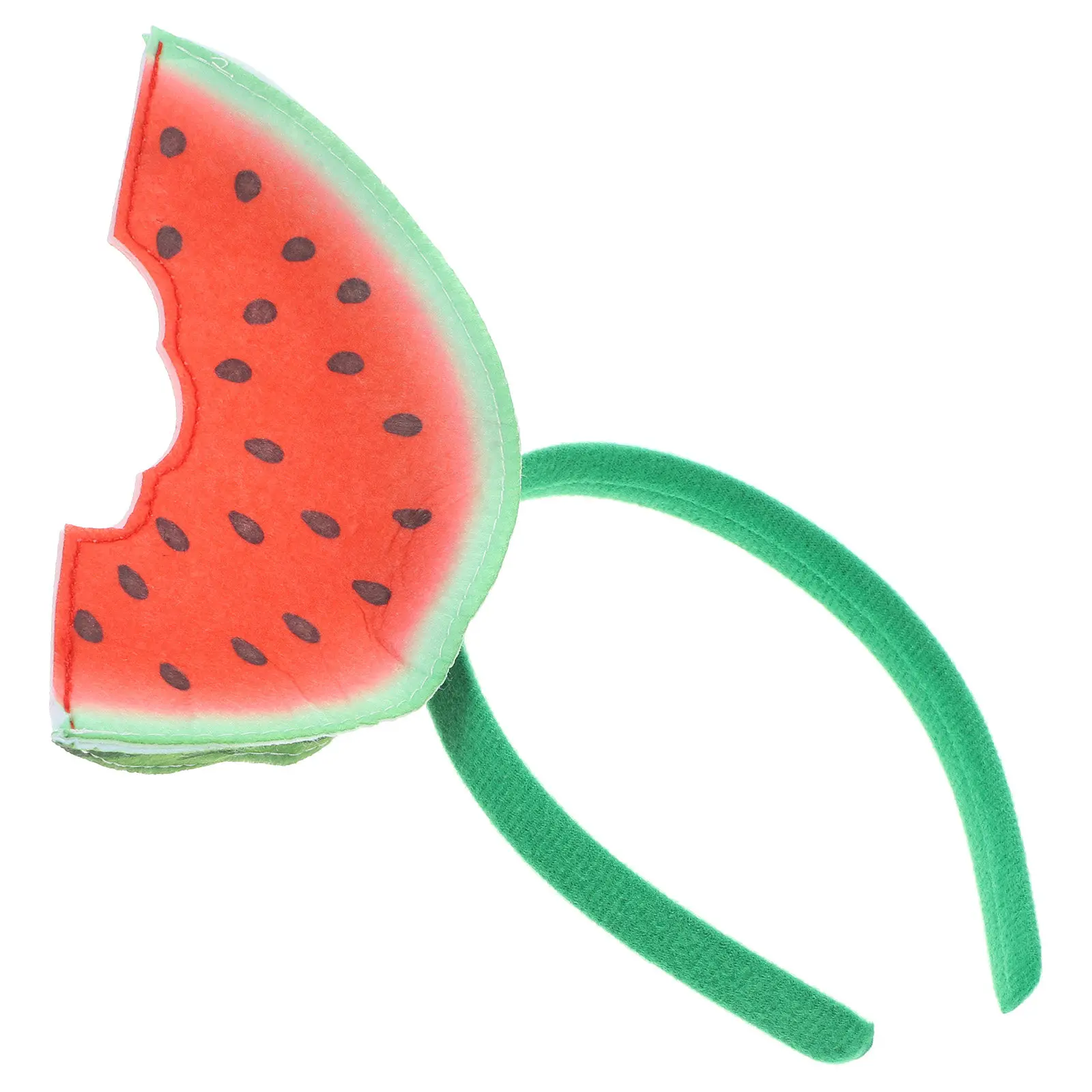 Watermelon Headband Summer Bopper Hair Hoop Party Decor Fruit Theme Hair Accessory for Women Tropical Vacation Festival
