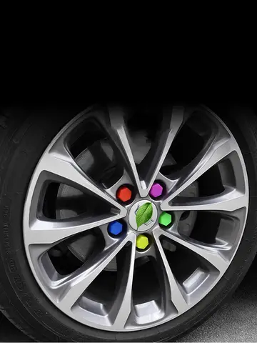 17mm/19mm/21mm 20Pcs Car Wheel Nut Caps Protection Covers Caps Auto Hub Screw Cover Black Car Tire Bolt Nut Cap Tyre Decoration