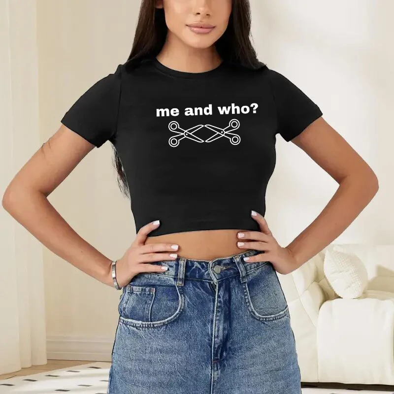 เสื้อครอปท็อปสไตล์วินเทจสตรีทแวร์ฮิปฮอปสุดชิค ลายพิมพ์ตัวอักษรสร้างสรรค์สไตล์ฮาราจูกุ เสื้อยืดลำลองเซ็กซี่สำหรับผู้หญิง ความรู้สึกความสวยงามแบบยุค 2000