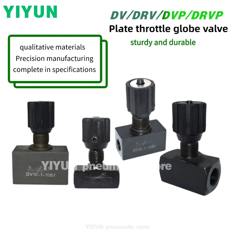 DV6 DV8 DV10 DV12 DV16 DV20 DRV6 DRV8 DRV10 DRV12 DRV16 -1-10B Throttle Globe Valve Hydraulic Flow Control Valves DV DRV Series