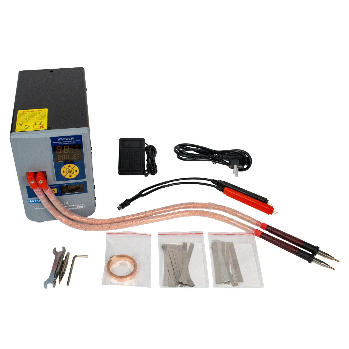 HT-SW02H Battery Welder 42KW EU Stock 0.4mm Copper Welding Point 7000A Resistance Measure Intelligent Energy Storage Spot Welder