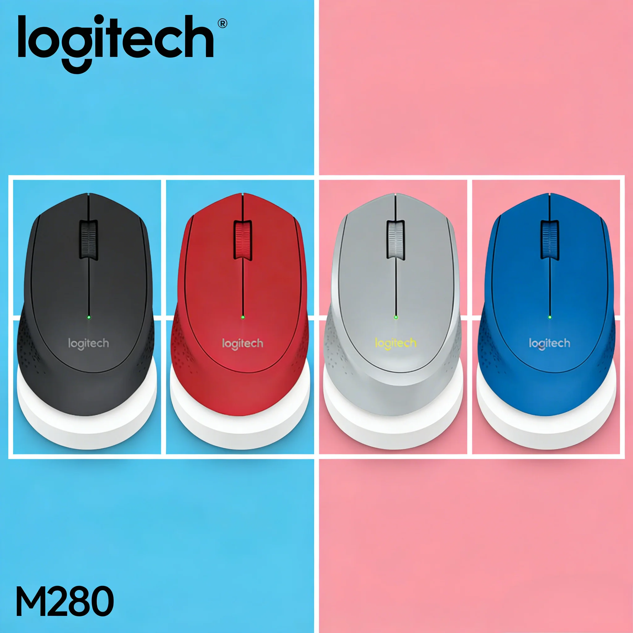 

Don’t Miss! M280/M330 Silent Wireless Mouse, USB Power Saving for Office, Home & All PCs