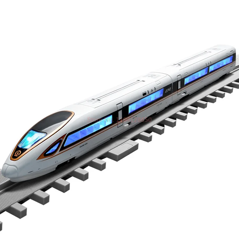 Hochwertiges Legierungsmodell, Spielzeug, elektrischer Hochgeschwindigkeitszug, RC-Zugwagen, Maßstab 1:87, renoviertes Geschenk, Sammlerstück