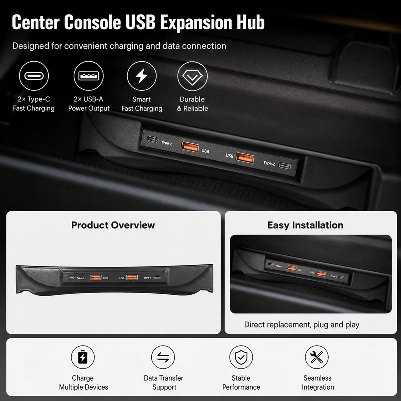 For 2023 Jetour Traveler Cente - Usb C Hub recension och pris