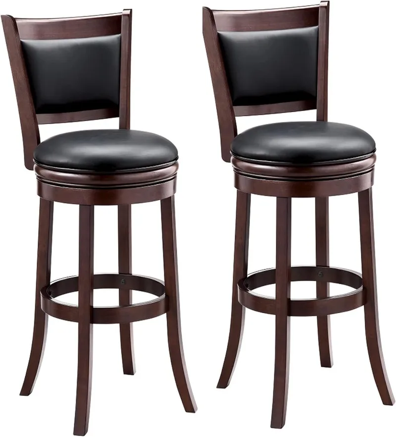 

Bar Height Pack of 2 Swivel Stool 29-Inch 2-Pack Cappuccino VERSATILE USAGE STABLE AND QUALITY MATERIALS