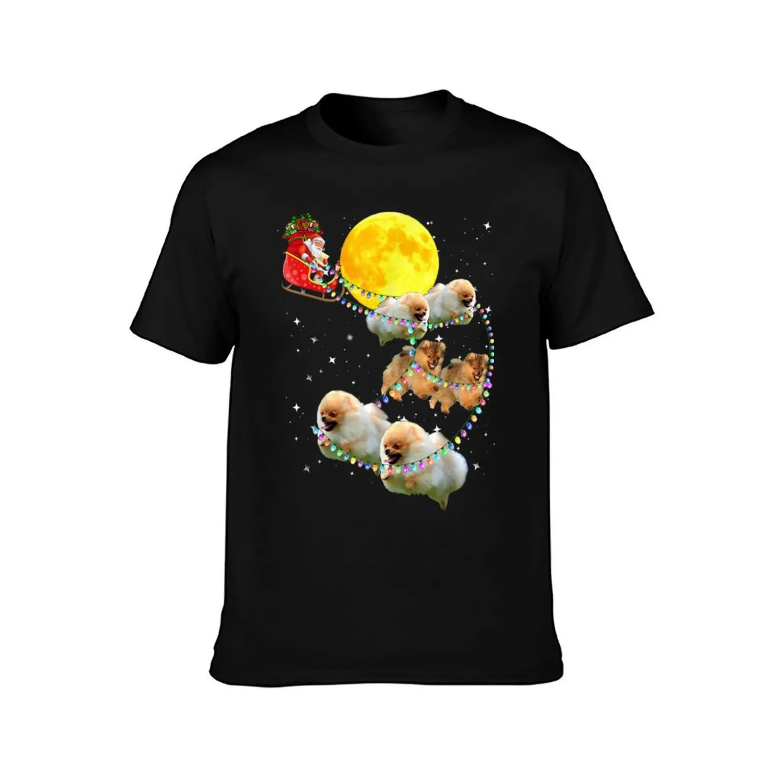 Funny Pomeranian Christmas Reindeer Christmas T-Shirt t shirt custom print T-Shirt
