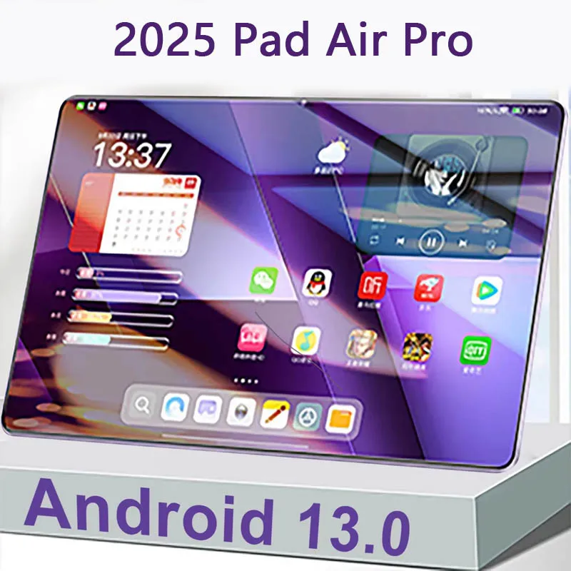 

2025 Global 10,1-дюймовый планшетный ПК Pad Air Pro 20000 мАч Android 14 Snapdragon 870 22 ГБ 2 ТБ 10-ядерный 5G Dual SIM GPS 5K 4G WIFI Планшет