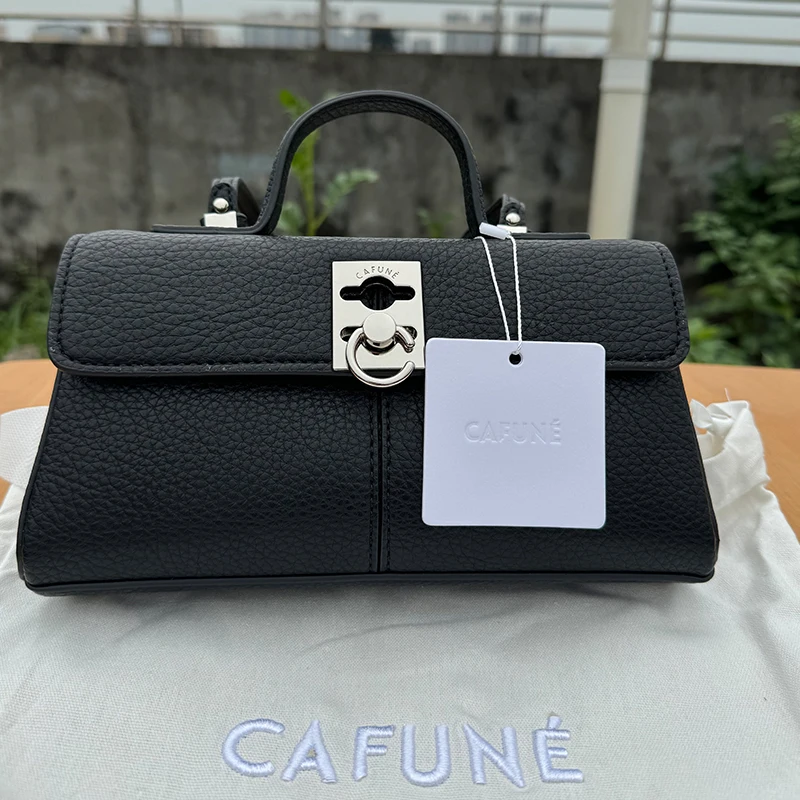 CAFUNE Bag Niche Ladies Leather CAFUNE Stance Wallet Shoulder Messenger Handbag Trapezoidal Bag